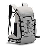 Bseash Mochila de senderismo impermeable ligera de 40L con cubierta de lluvia, mochila de viaje para...