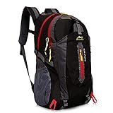 Besrina Mochila de senderismo, ligera, multifuncional, informal, resistente al agua, 40 L, camping,...