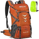 SPGOOD Mochila de senderismo de 40 l 50 l para hombre y mujer mochila de trekking con funda para...